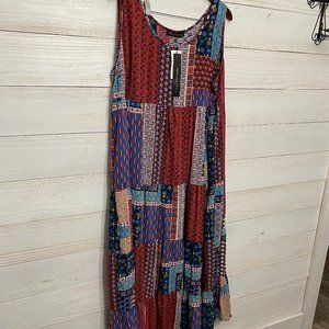 NWT Zanzea size 5XL patchwork midi style dress